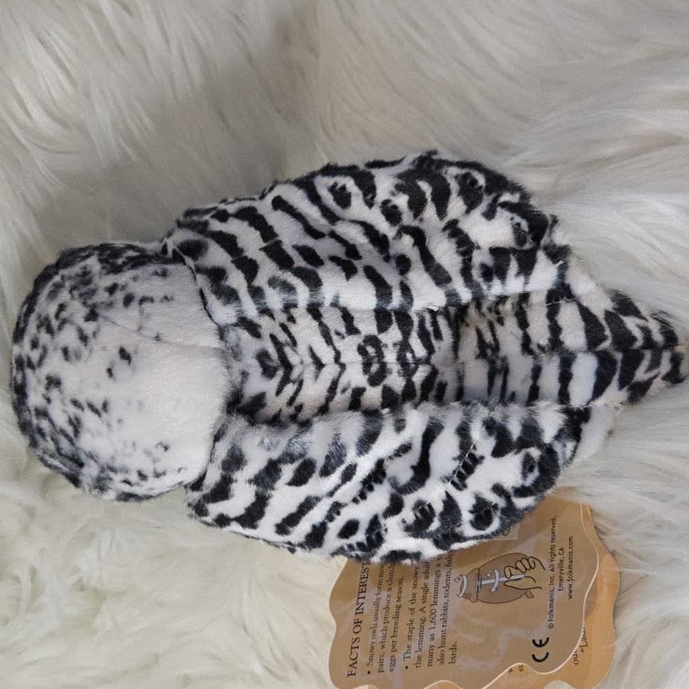 Folkmanis Small Snowy Owl Puppet K - Picture 5 of 13